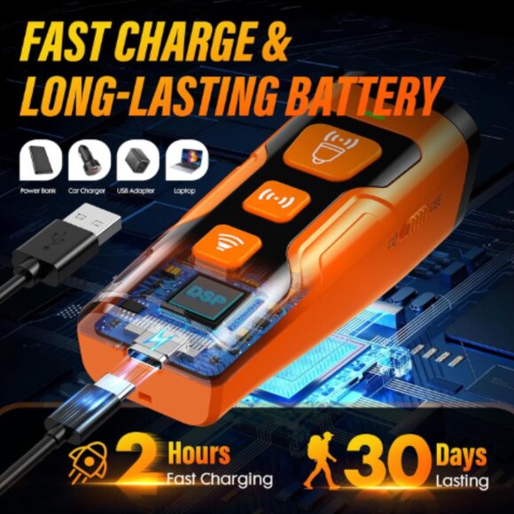 New Ultrasonic Dog Training Compact Tool with Carrying Strap Anti Barking - Picture 6 of 9